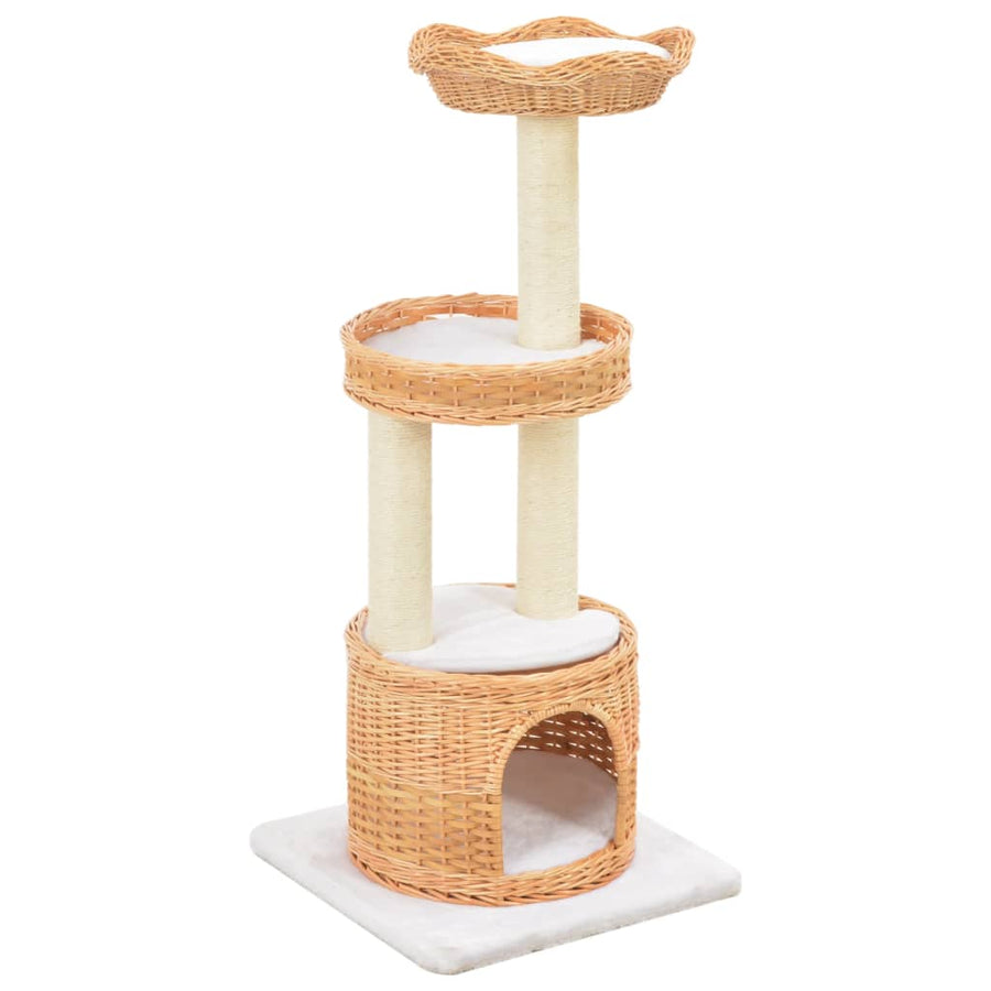 Kattenkrabpaal met sisal krabpaal natuurlijk wilgenhout - Griffin Retail