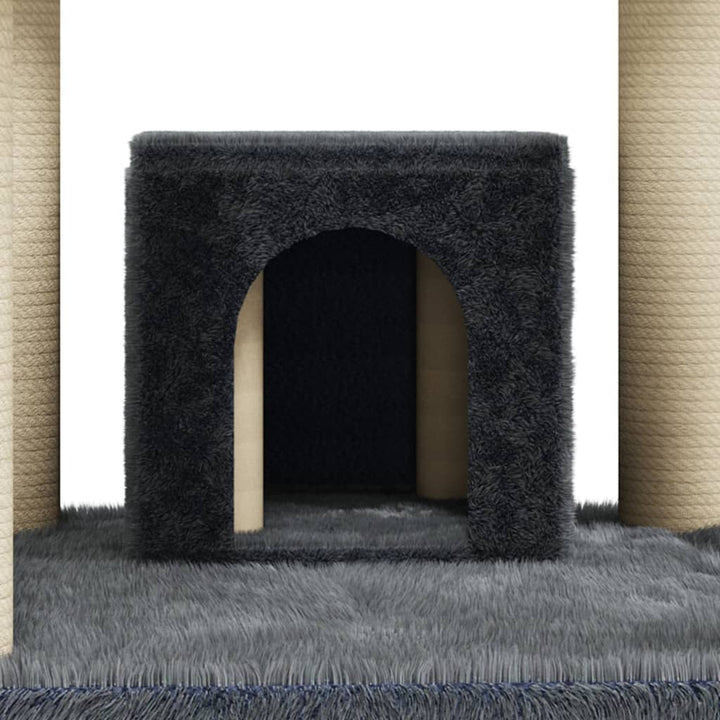 Kattenmeubel met sisal krabpalen 171 cm donkergrijs - Griffin Retail