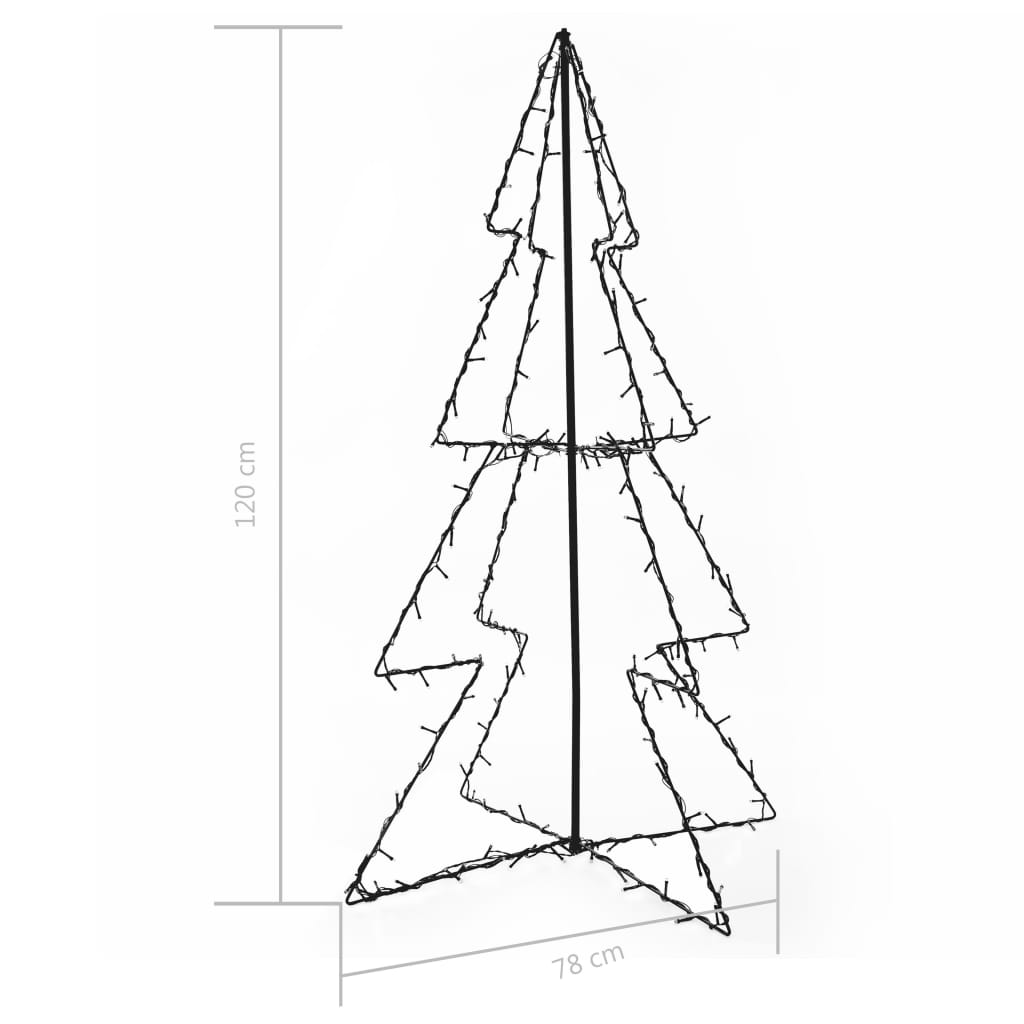 Kegelkerstboom 160 LED's binnen en buiten 78x120 cm - Griffin Retail