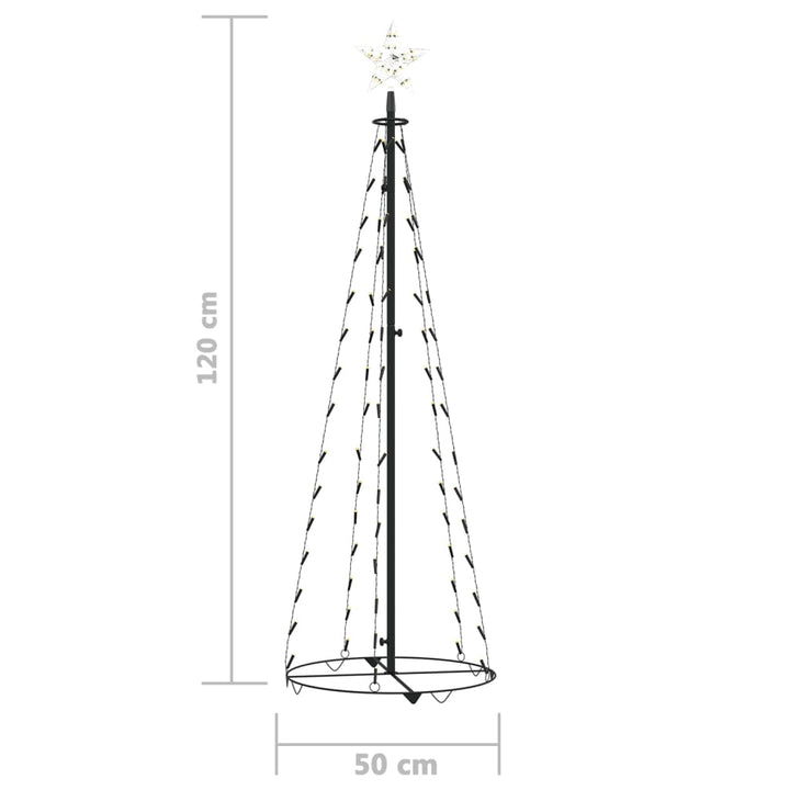 Kegelkerstboom 70 LED's 50x120 cm warmwit - Griffin Retail