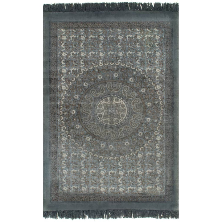 Kelim vloerkleed met patroon 120x180 cm katoen grijs - Griffin Retail