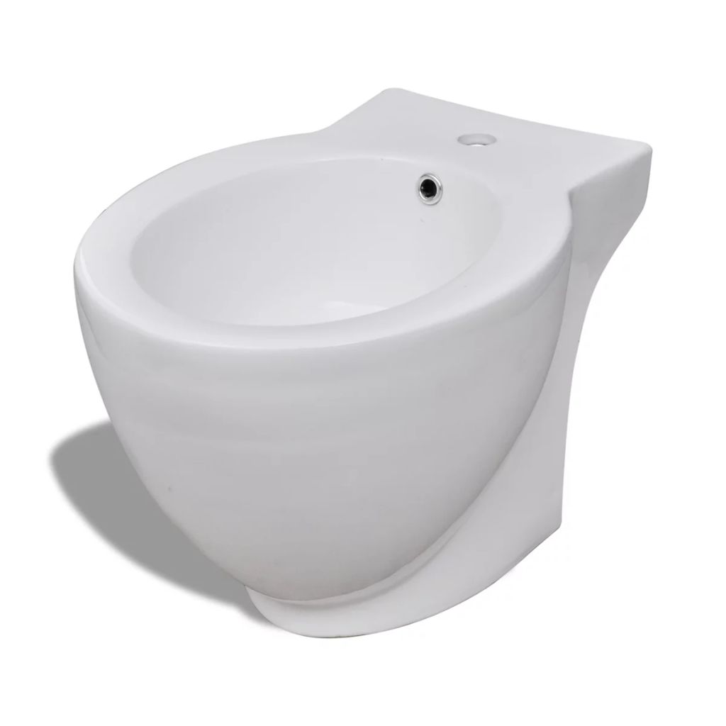Keramisch Toilet Rond wit + Bidet - Griffin Retail