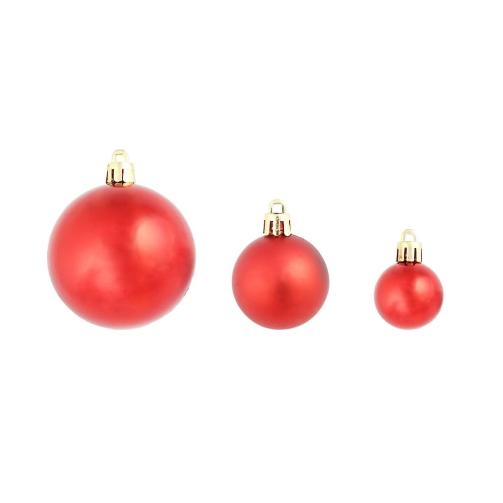 Kerstballen 100 st rood/goudkleurig/groen - Griffin Retail
