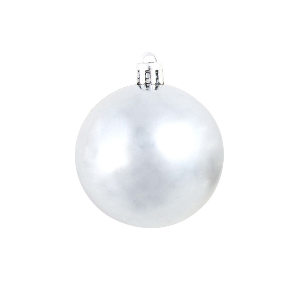 Kerstballenset 6 cm wit/grijs 100-delig - Griffin Retail