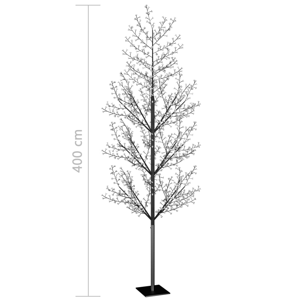 Kerstboom 1200 LED's koudwit licht kersenbloesem 400 cm - Griffin Retail