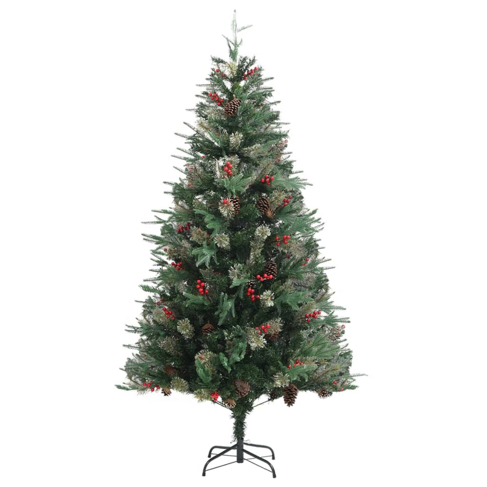Kerstboom met dennenappels 195 cm PVC en PE groen - Griffin Retail