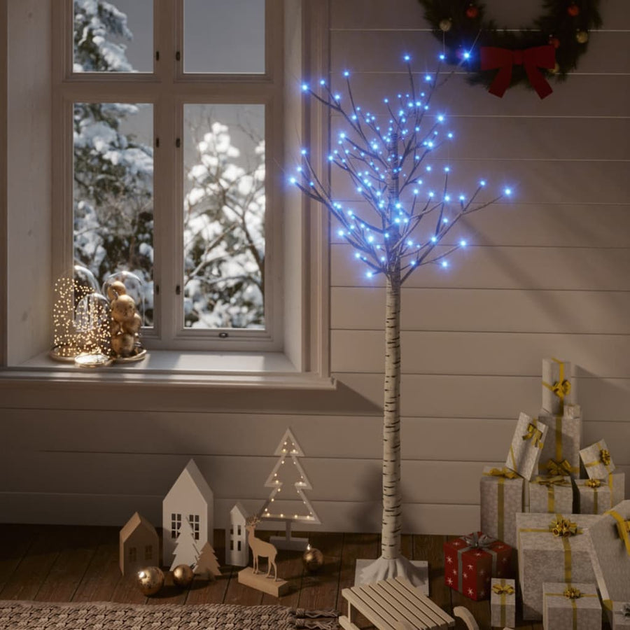 Kerstboom wilg met 140 LED's binnen en buiten 1,5 m blauw - Griffin Retail