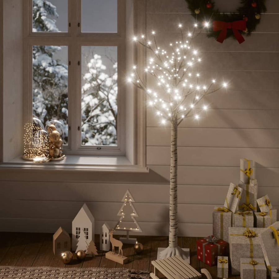Kerstboom wilg met 140 LED's binnen en buiten 1,5 m koudwit - Griffin Retail