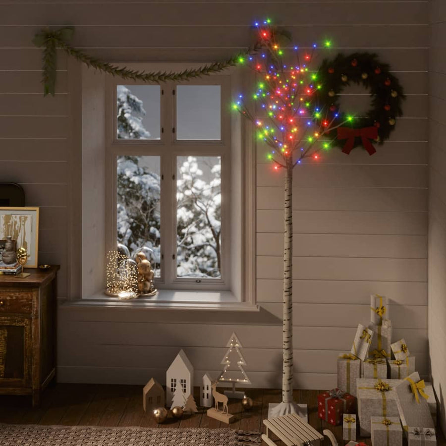 Kerstboom wilg met 200 LED's binnen en buiten 2,2 m meerkleurig - Griffin Retail