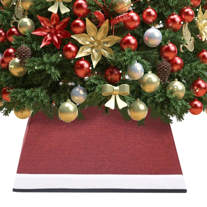 Kerstboomrok 48x48x25 cm rood en wit - Griffin Retail