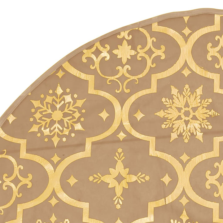 Kerstboomrok luxe met sok 150 cm stof geel - Griffin Retail
