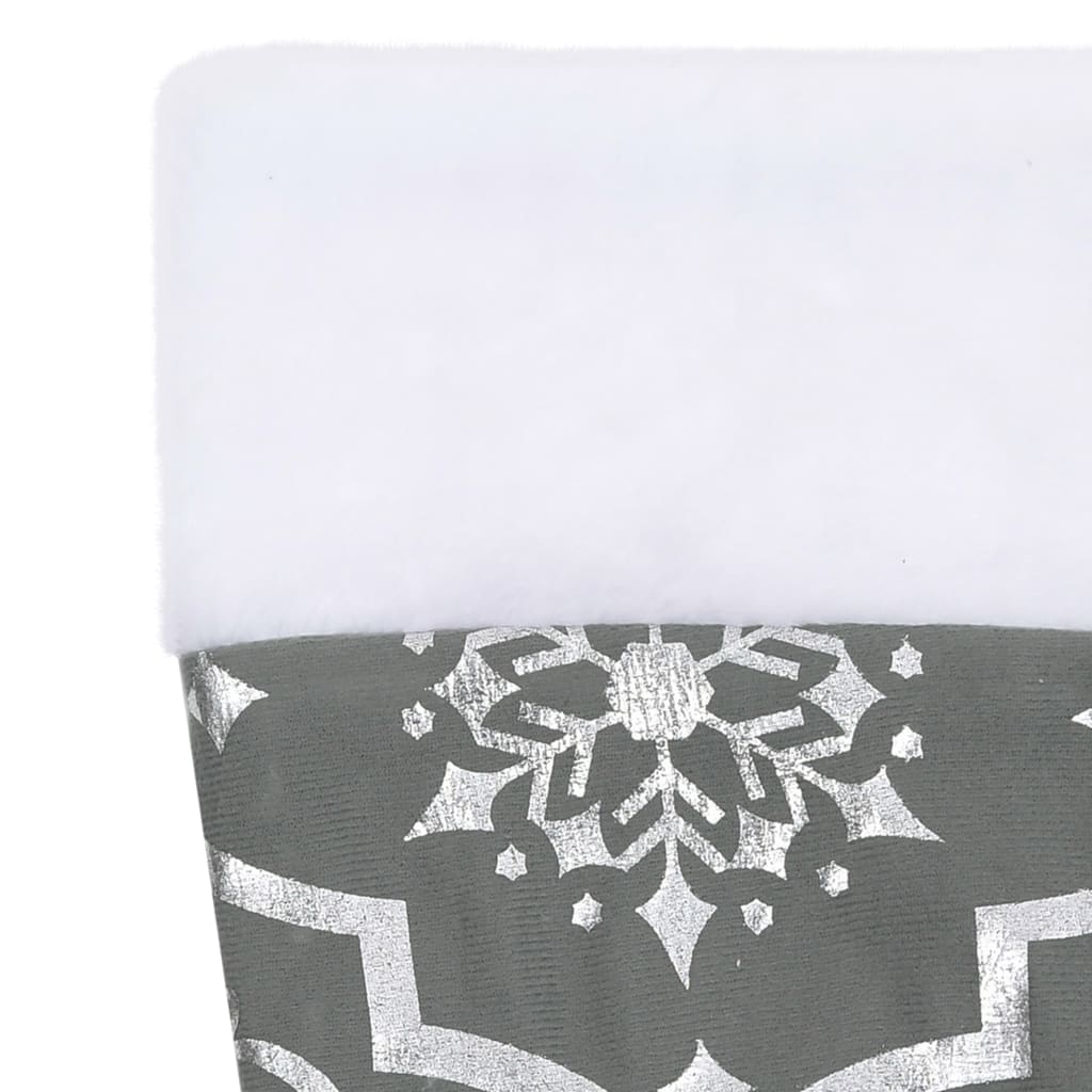 Kerstboomrok luxe met sok 90 cm stof grijs - Griffin Retail