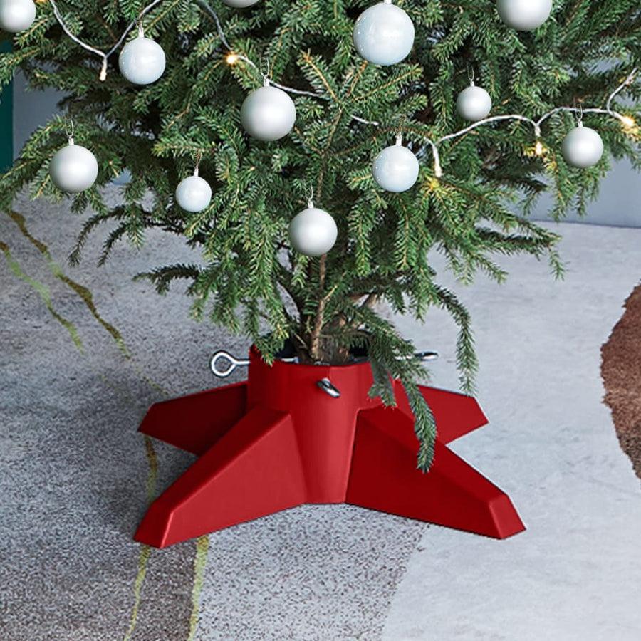 Kerstboomstandaard 55,5x55,5x15 cm rood - Griffin Retail