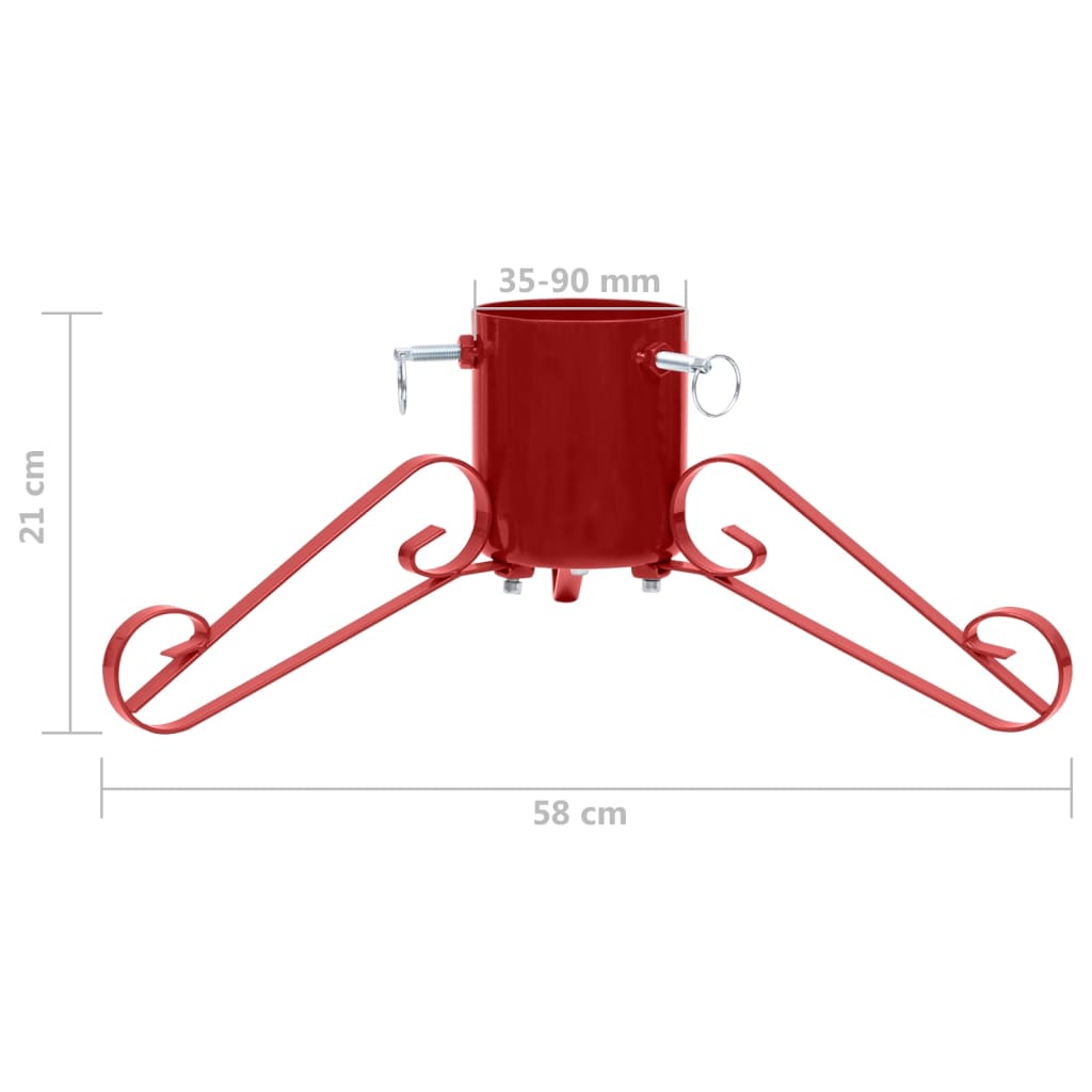 Kerstboomstandaard 58x58x21 cm rood - Griffin Retail