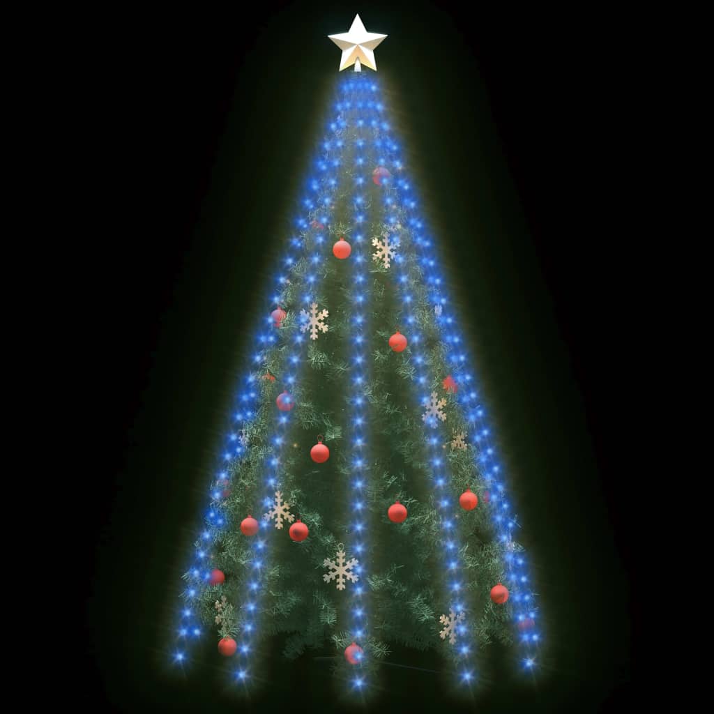 Kerstboomverlichting met 300 LED's blauw net 300 cm - Griffin Retail