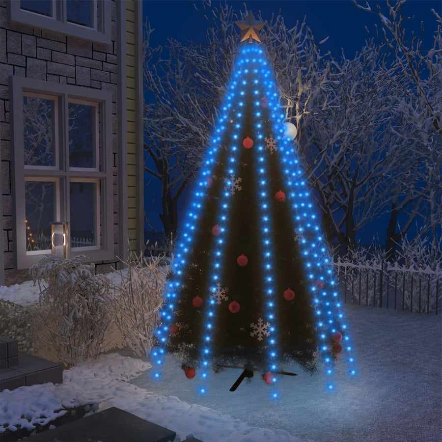 Kerstboomverlichting met 300 LED's blauw net 300 cm - Griffin Retail
