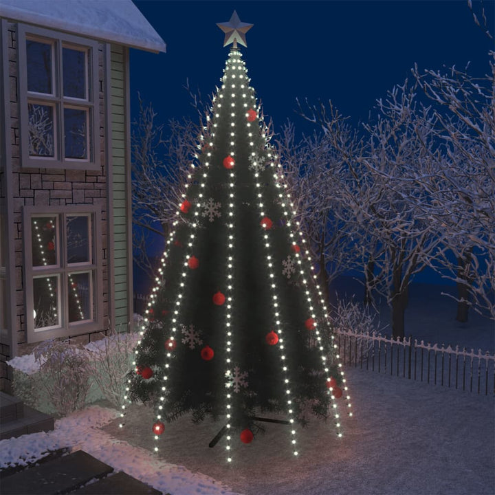 Kerstboomverlichting met 500 LED's koudwit binnen/buiten 500 cm - Griffin Retail