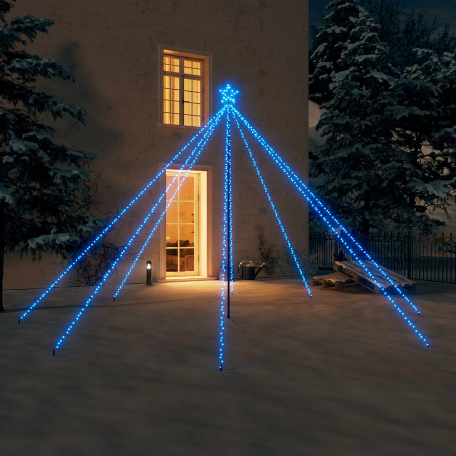 Kerstboomverlichting met 576 LED's binnen en buiten 3,6 m blauw - Griffin Retail