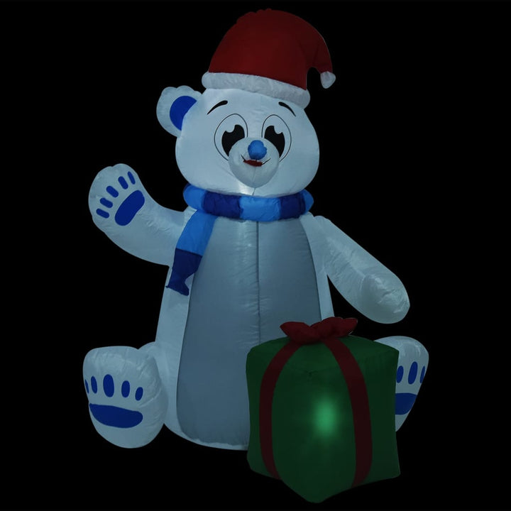Kerstfiguur ijsbeer opblaasbaar LED binnen en buiten 1,8 m - Griffin Retail