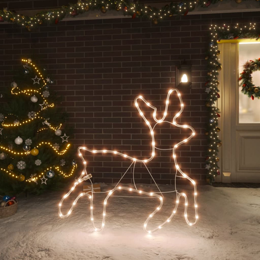 Kerstfiguur rendier met 72 LED's warmwit - Griffin Retail