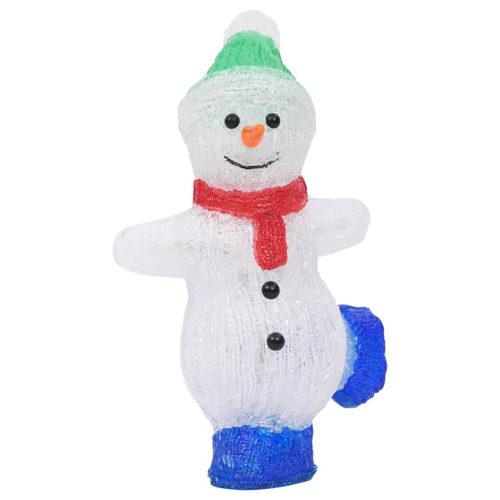 Kerstfiguur sneeuwman LED binnen en buiten 30 cm acryl - Griffin Retail
