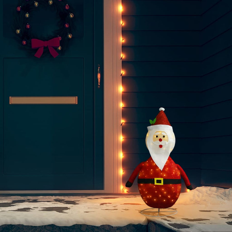 Kerstman decoratief LED 60 cm luxe stof - Griffin Retail