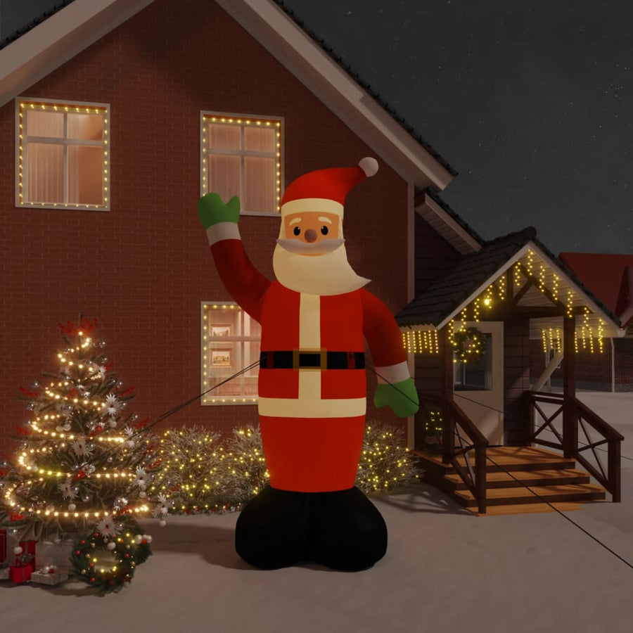 Kerstman opblaasbaar met LED's 475 cm - Griffin Retail