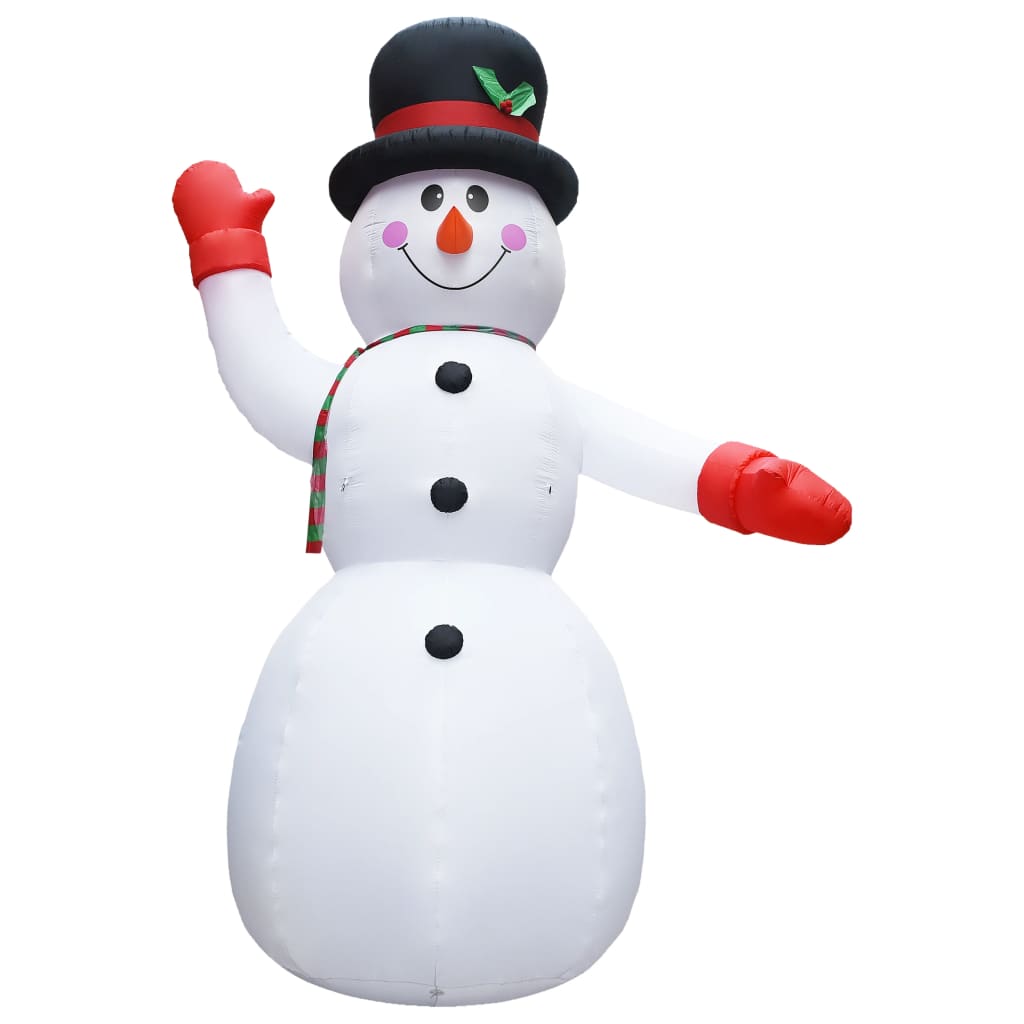 Kerstsneeuwpop opblaasbaar met LED XXL IP44 600 cm - Griffin Retail