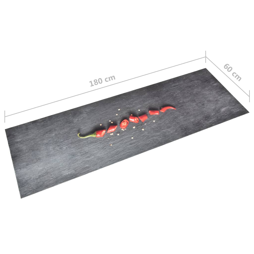 Keukenmat wasbaar Pepper 60x180 cm - Griffin Retail