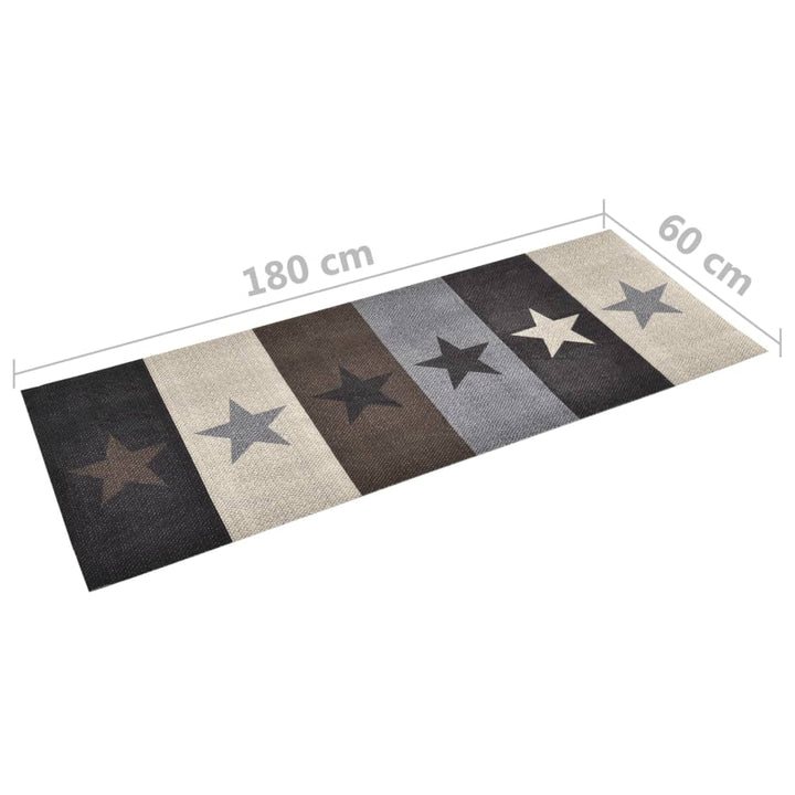 Keukenmat wasbaar Star 60x180 cm - Griffin Retail