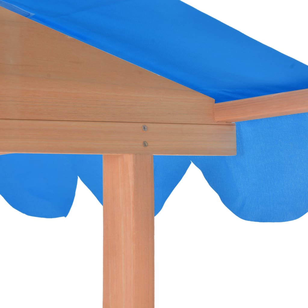 Kinderspeelhuis met zandbak UV50 vurenhout blauw - Griffin Retail