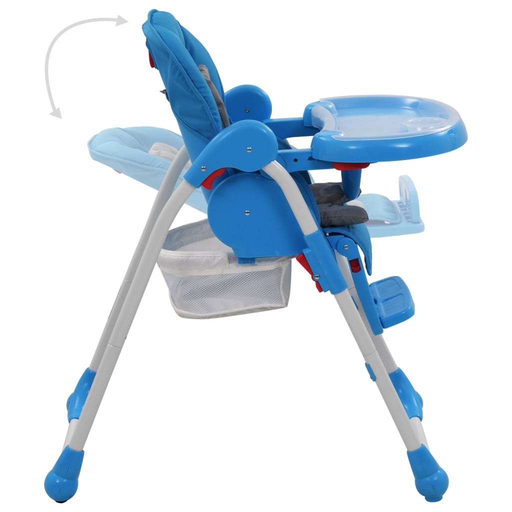 Kinderstoel hoog blauw en grijs - Griffin Retail