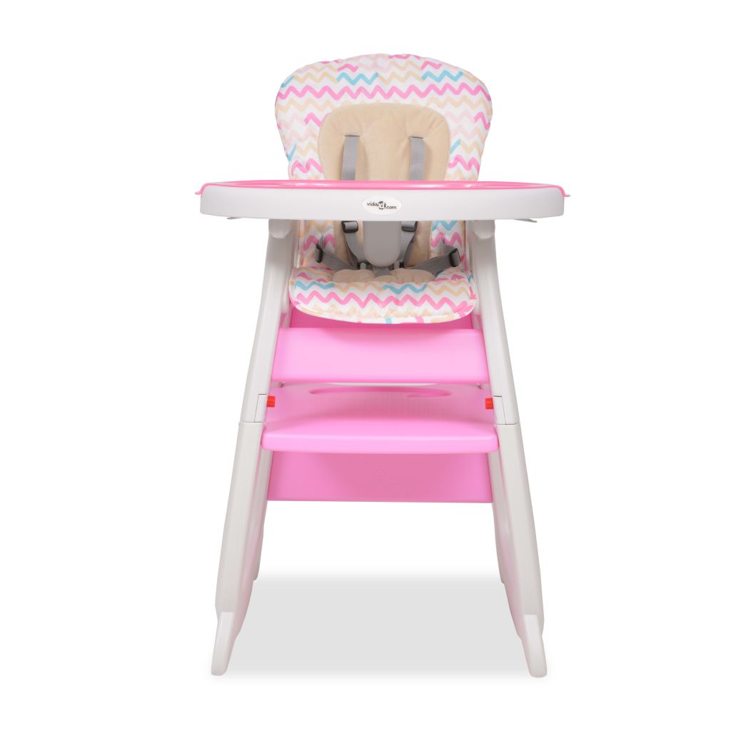 Kinderstoel met blad 3-in-1 verstelbaar roze - Griffin Retail