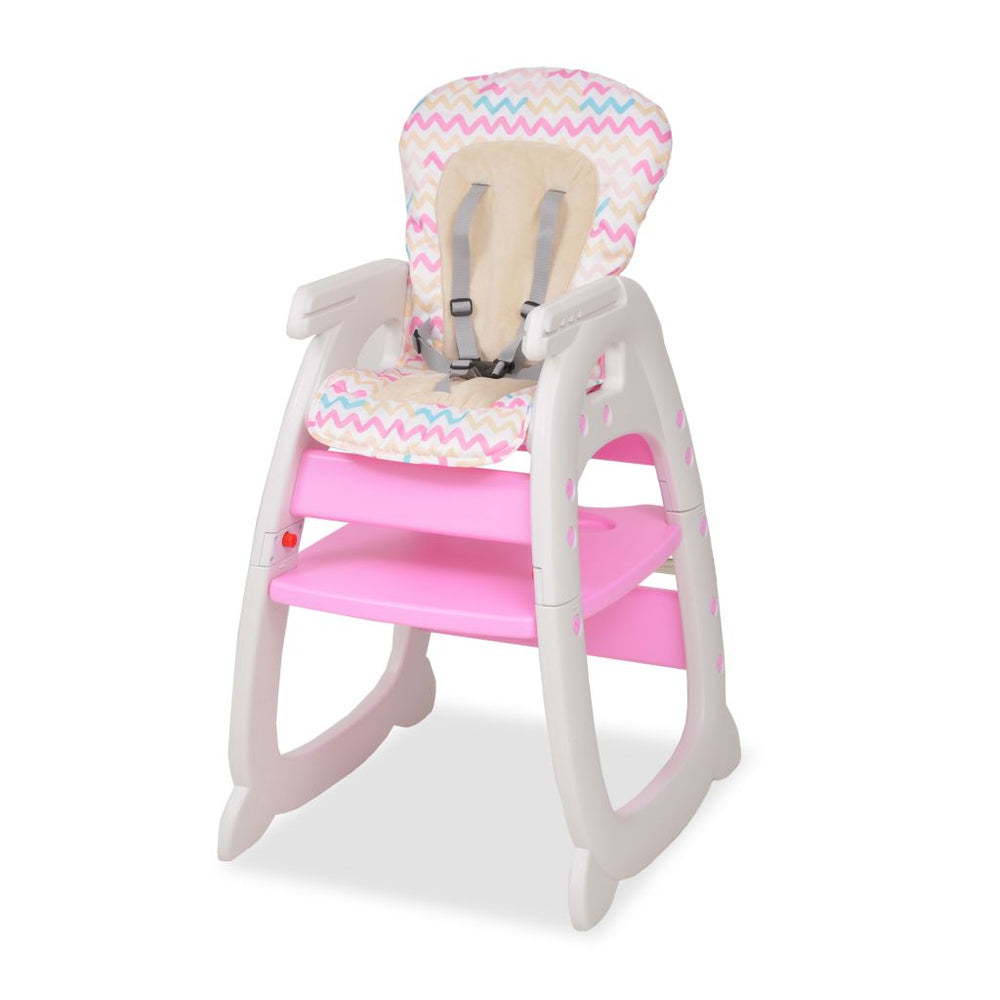 Kinderstoel met blad 3-in-1 verstelbaar roze - Griffin Retail