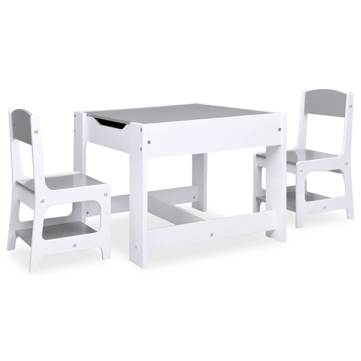 Kindertafel met 2 stoelen MDF wit - Griffin Retail