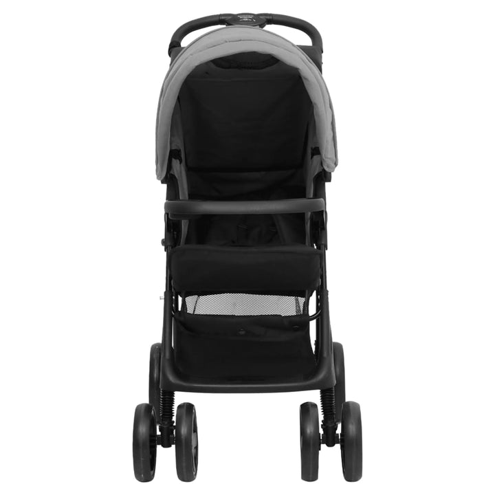 Kinderwagen 3-in-1 staal lichtgrijs en zwart - Griffin Retail