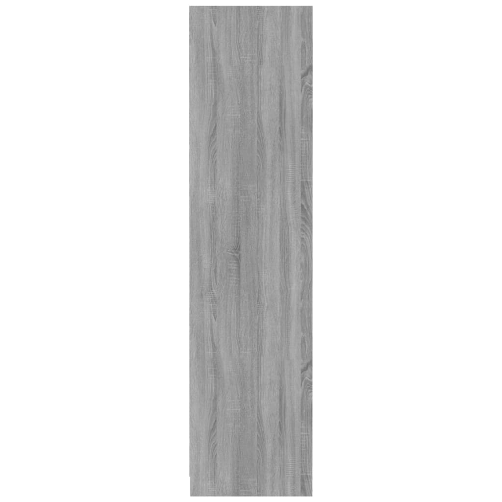 Kledingkast 100x50x200 cm bewerkt hout grijs sonoma eikenkleur - Griffin Retail