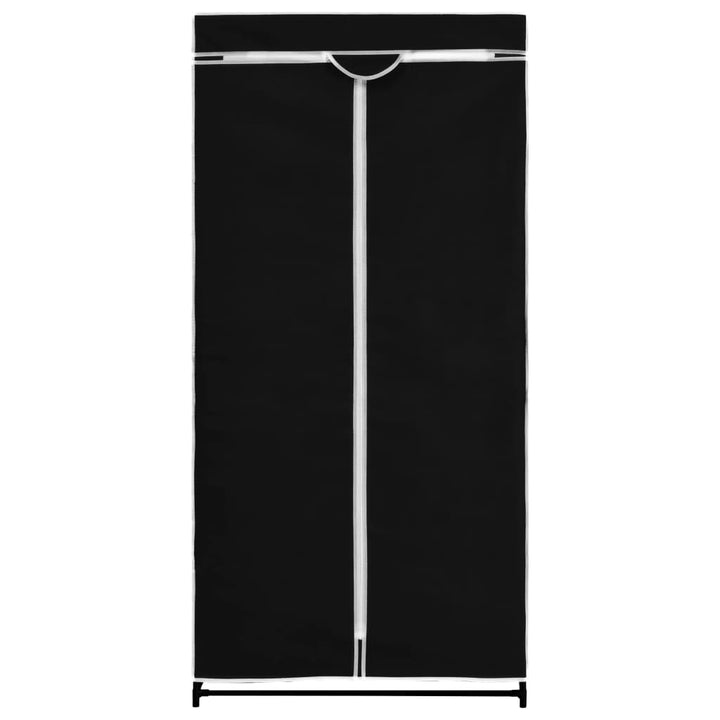 Kledingkast 75x50x160 cm zwart - Griffin Retail