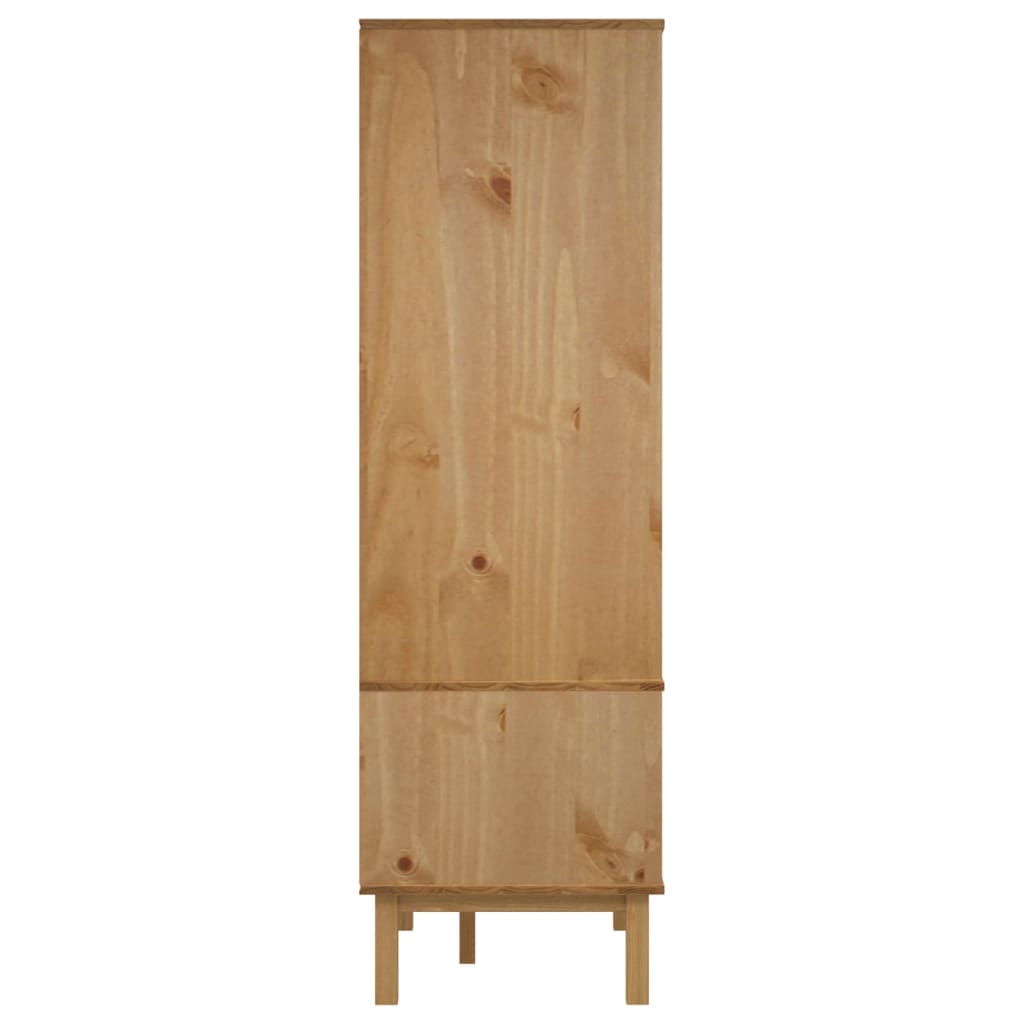 Kledingkast 76,5x53x172 cm massief grenenhout - Griffin Retail
