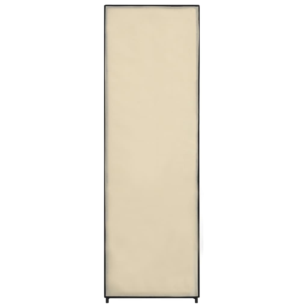 Kledingkast 87x49x159 cm stof crème - Griffin Retail