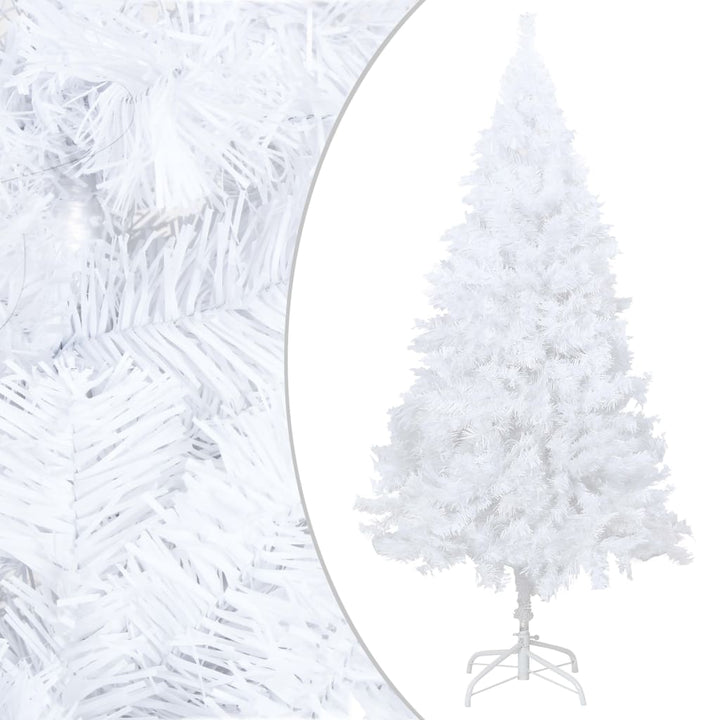 Kunstkerstboom met LED's en kerstballen 180 cm PVC wit - Griffin Retail