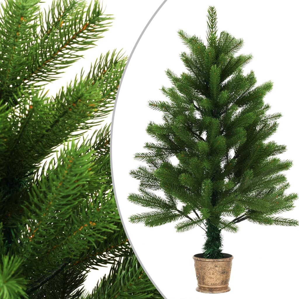 Kunstkerstboom met LED's en kerstballen 90 cm groen - Griffin Retail