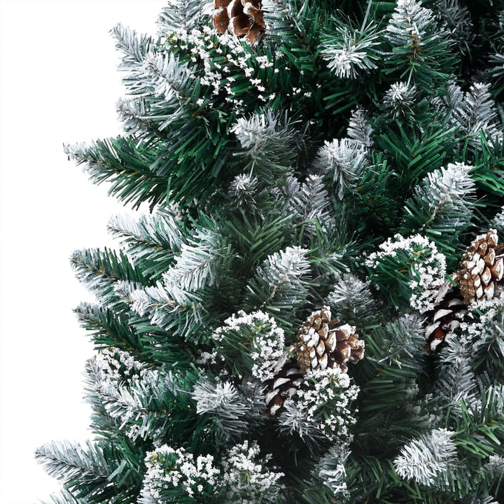 Kunstkerstboom met LED's en kerstballen en dennenappels 180 cm - Griffin Retail