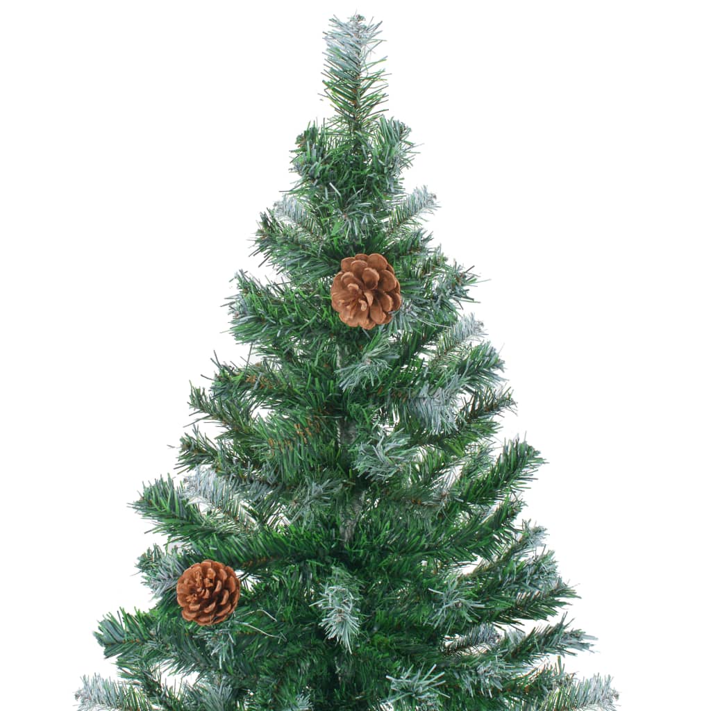 Kunstkerstboom met LED's en kerstballen en dennenappels 180 cm - Griffin Retail