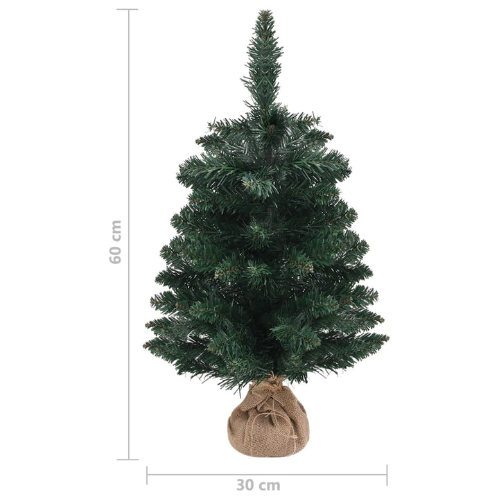 Kunstkerstboom met standaard 60 cm PVC groen - Griffin Retail