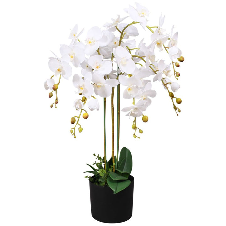 Kunstplant met pot orchidee 75 cm wit - Griffin Retail