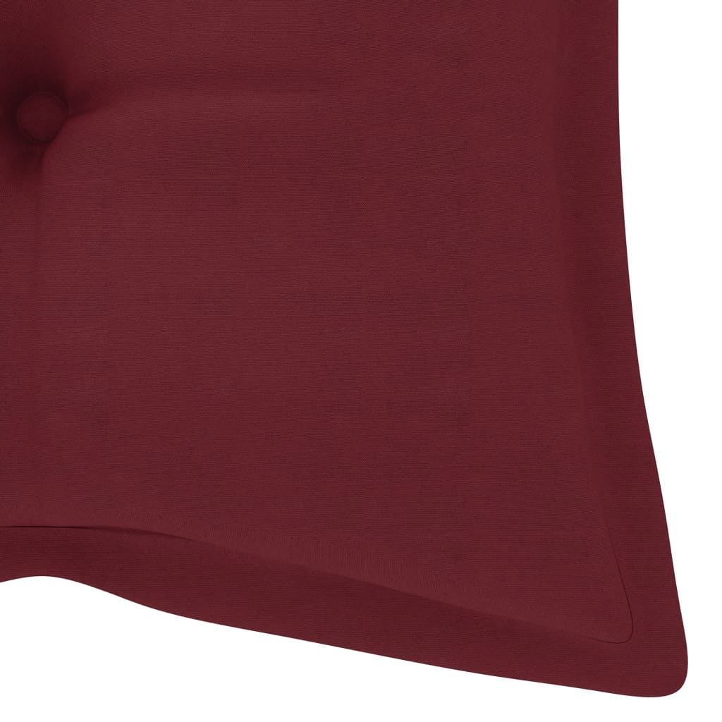 Kussen voor schommelstoel 120 cm stof wijnrood - Griffin Retail