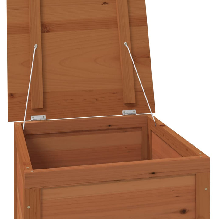 Kussenbox 50x50x56 cm massief vurenhout bruin - Griffin Retail