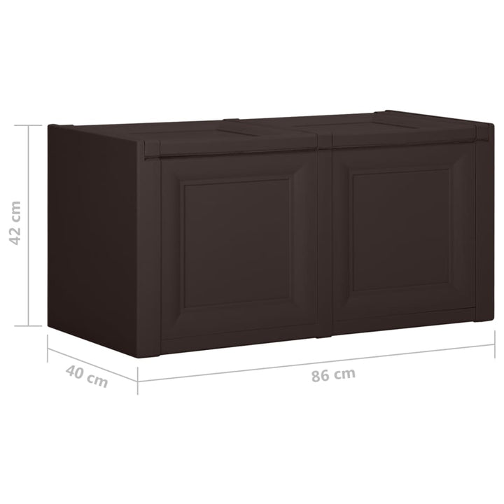 Kussenbox 85 L 86x40x42 cm bruin - Griffin Retail