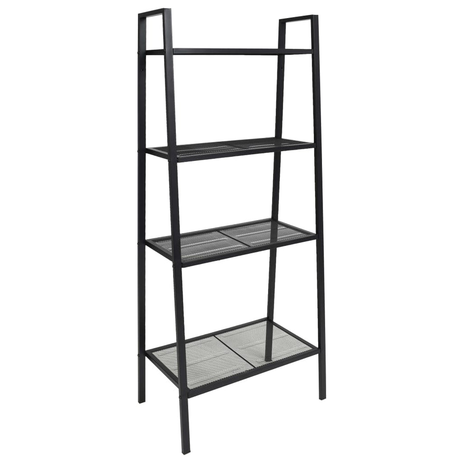 Ladder boekenkast 4 schappen metaal zwart - Griffin Retail